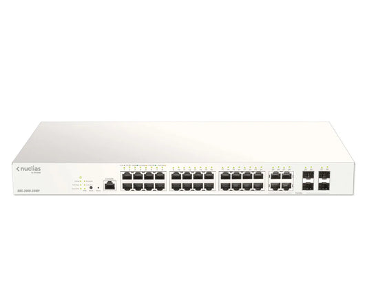 24 PORTS POE/POE+ +4 COMBO GE/SFP BUDGET POE 193w 1 AN DE LICENCE OFFERT NUCLIAS CLOUD