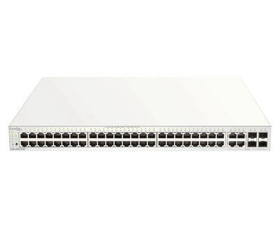 48 PORTS POE/POE+ +4 COMBO GE/SFP BUDGET POE 370w 1 AN DE LICENCE OFFERT NUCLIAS CLOUD – DBS-2000-52MP