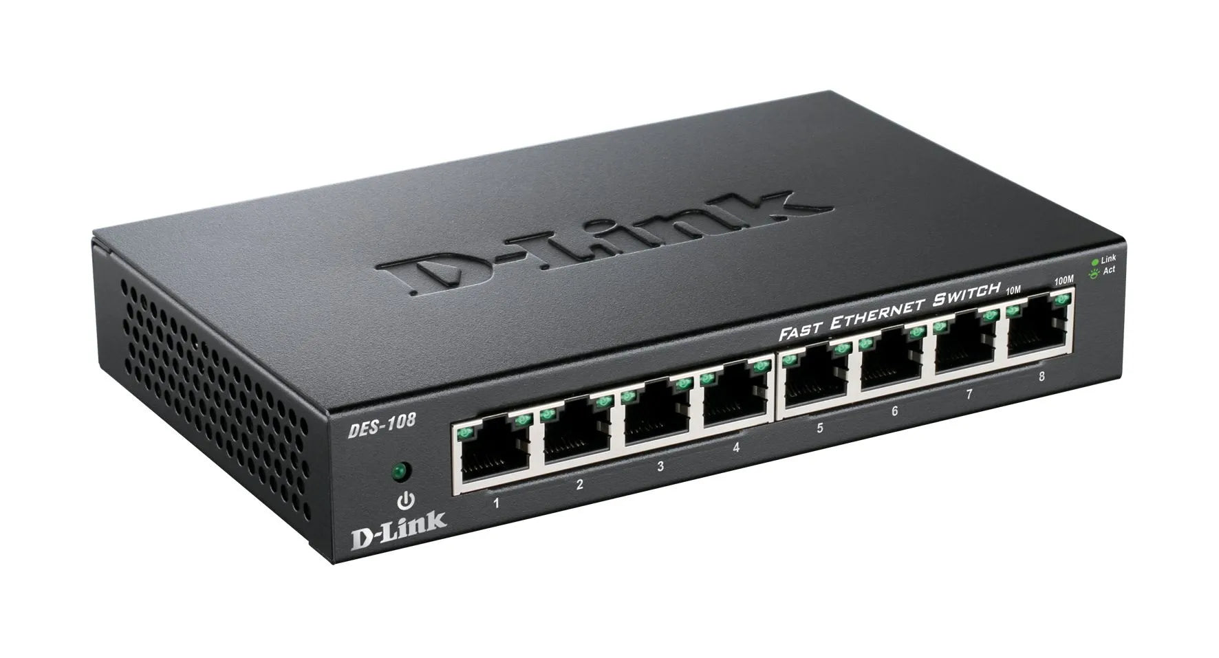 SWITCH METALLIQUE 8 PORTS 10/100
