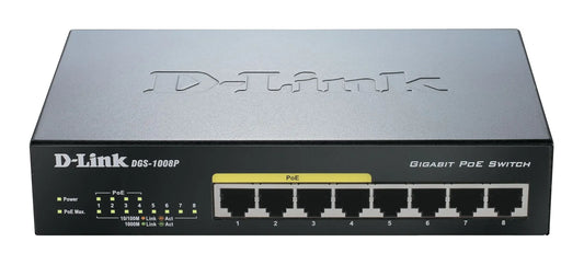 SWITCH 8 PORTS GIGA RJ45 DONT 4 POE 68W