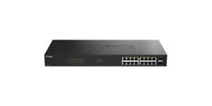 SWITCH 16 PORTS GIGA POE+ BUDGET 240W 1 PORT GIGA SFP - METALLIQUE – vue 2