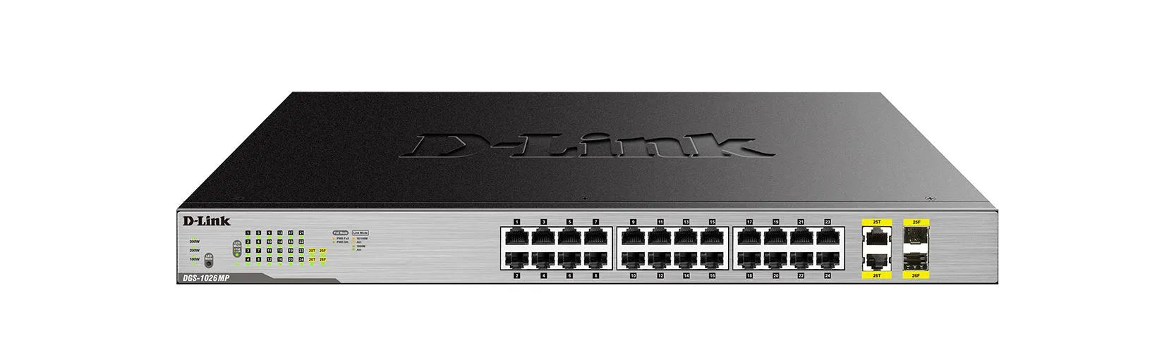 SWITCH 24X10/100/1000 POE+ + 2 SFP COMBO BUDGET POE 370w