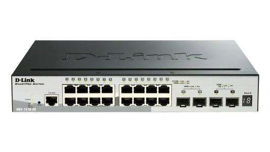 SWITCH 16 PORTS GIGA + 2SFP + 2SFP+ Niveau 2+