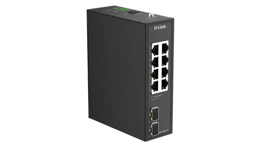SWITCH INDUSTRIEL 8 PORTS GIGA 2 ports SFP - Format Rail-DIN - TEMP -40 a 75
