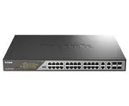 24 PORTS GB POE + 4 PORTS GB SFP PORTS UPLINK GB COMBO 8 POE+ 802.3at PROTEC 6KV BUDGET POE 370W