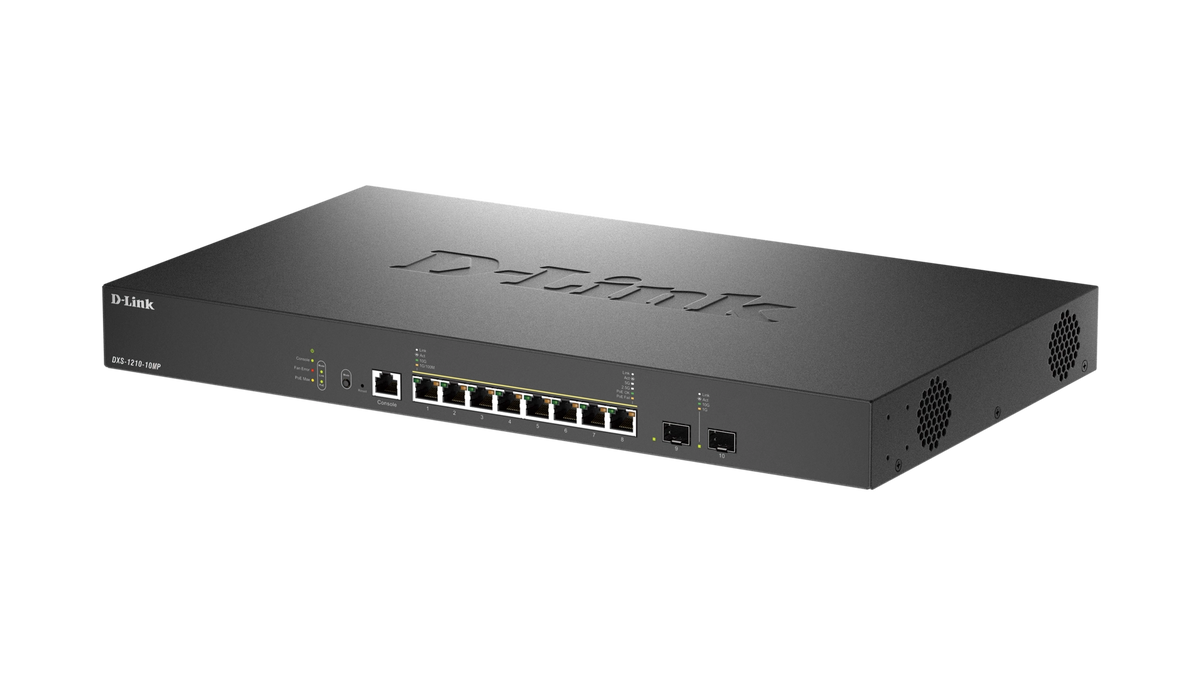 SWITCH SMART L2+ 8 PORTS POE++ 2 PORTS SFP+ (100M/1G/2,5G/5G/10G) 2 ports 10GbE SFP+