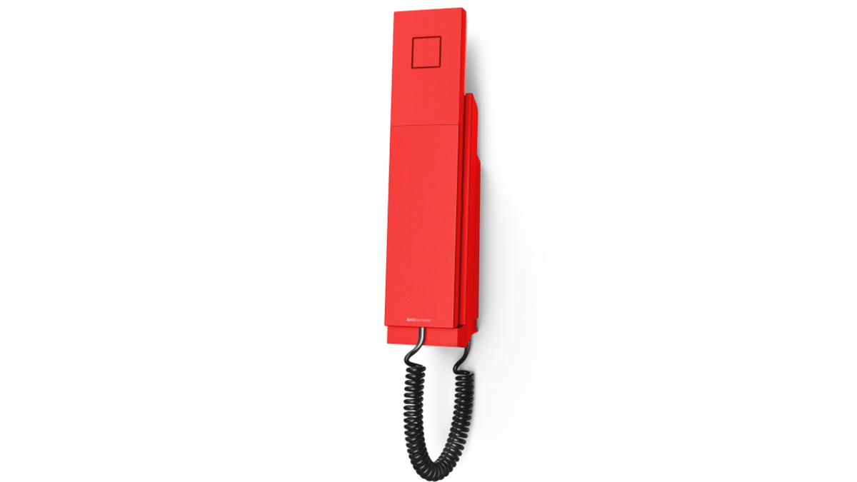 Téléphone analogique filaire d'urgence rouge analogiqu