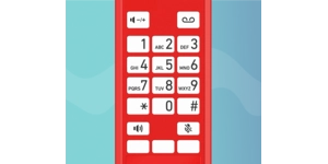 Téléphone IP d'urgence rouge POE – vue 4