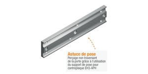 Serrure connectée support de pose pour contreplaque – vue 3