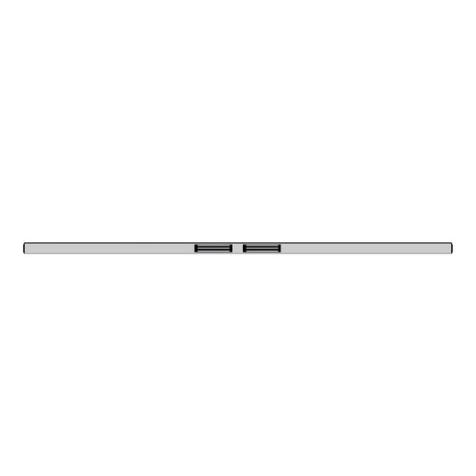 Serrure connectée tube em H 2X600 24/48V DC ch