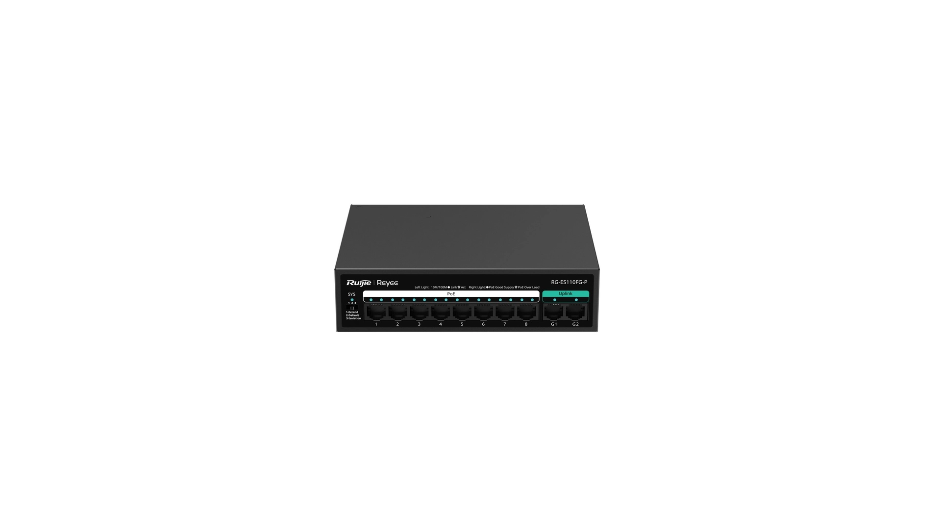 Switch Reyee ES110FG-P 8 ports PoE uplink Gigabit