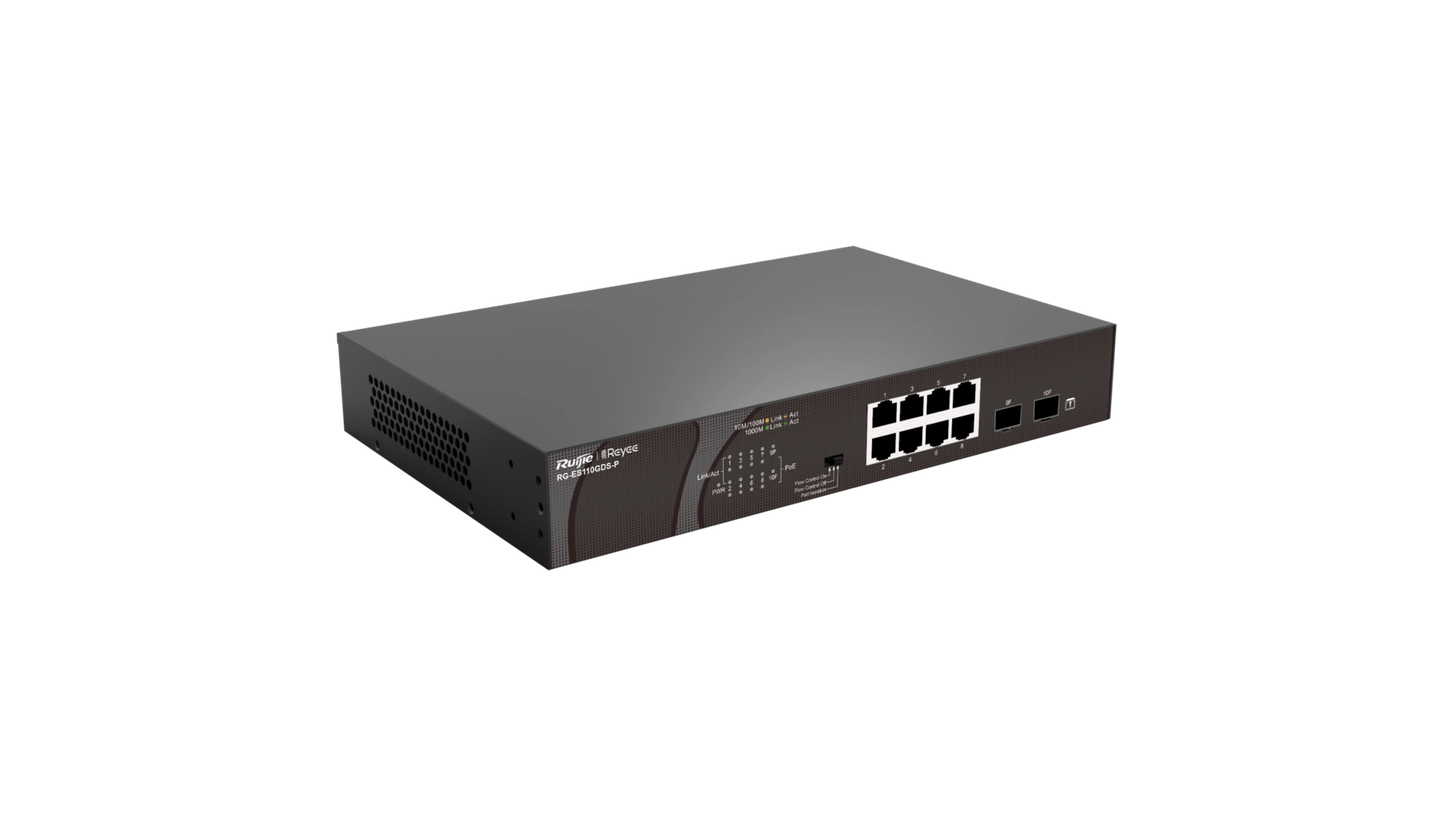 Switch Reyee ES110GDS-P 8 ports PoE Gigabit SFP