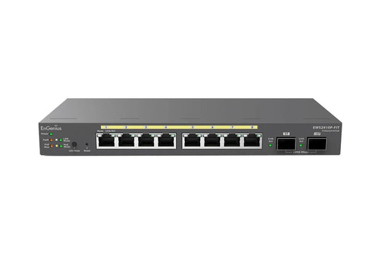 SWITCH POE 8xGbe 55W 2xGbE SFP L2 8-port GbE PoE.af/at(+) 55W, 2xSFP