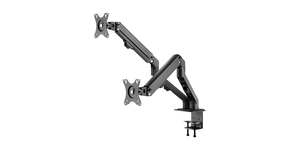 SUPPORT BUREAU POUR 2 ECRANS 14kg 10 a 27' VESA maximum : 100x100mm / VESA minimum : 75x75mm – vue 4