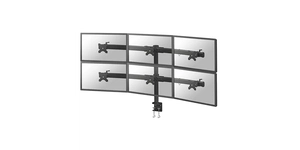 SUPPORT BUREAU POUR 6 ECRANS 50kg 27' VESA maximum : 100x100mm / VESA minimum : 75x75mm – vue 2
