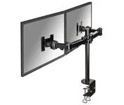 SUPPORT BUREAU PINCE POUR 2 ECRANS 10 a 27' VESA maximum : 100x100mm / VESA minimum : 75x75mm – vue 2