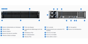 Solution de stockage réseau NAS serveur NAS 24 baies 2,5' SSD 16G – vue 4
