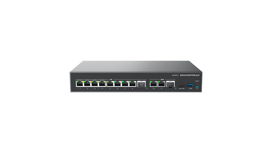 ROUTEUR 2.5Gb/s, SWITCH 2x2,5G SFP 10xGbE 4xPoE FIREWALL, IPBX 200 users 24 appels simultanes