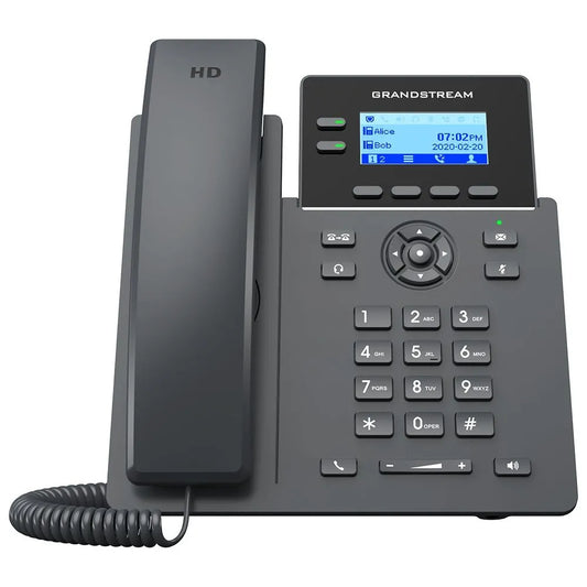 TELEPHONE IP 4 COMPTES SIP POE 2 ports 10/100 / Ecran LCD 2,4' / 2 Touches