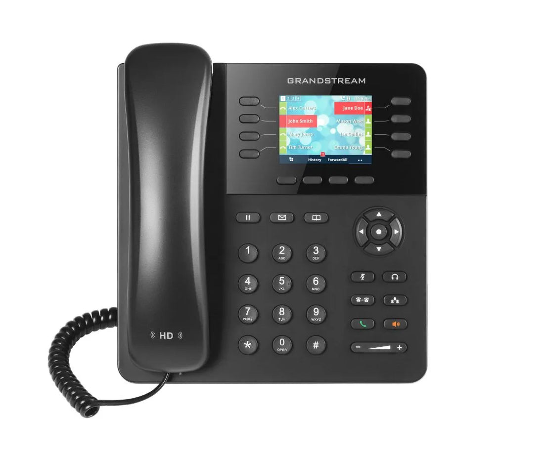 Téléphone IP 2 ports réseau giga POE / écran lcd 2,8'