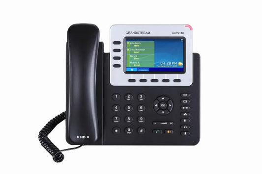 TELEPHONE IP 4 COMPTES SIP 2 PORTS RÉSEAU GIGA POE / ECRAN LCD