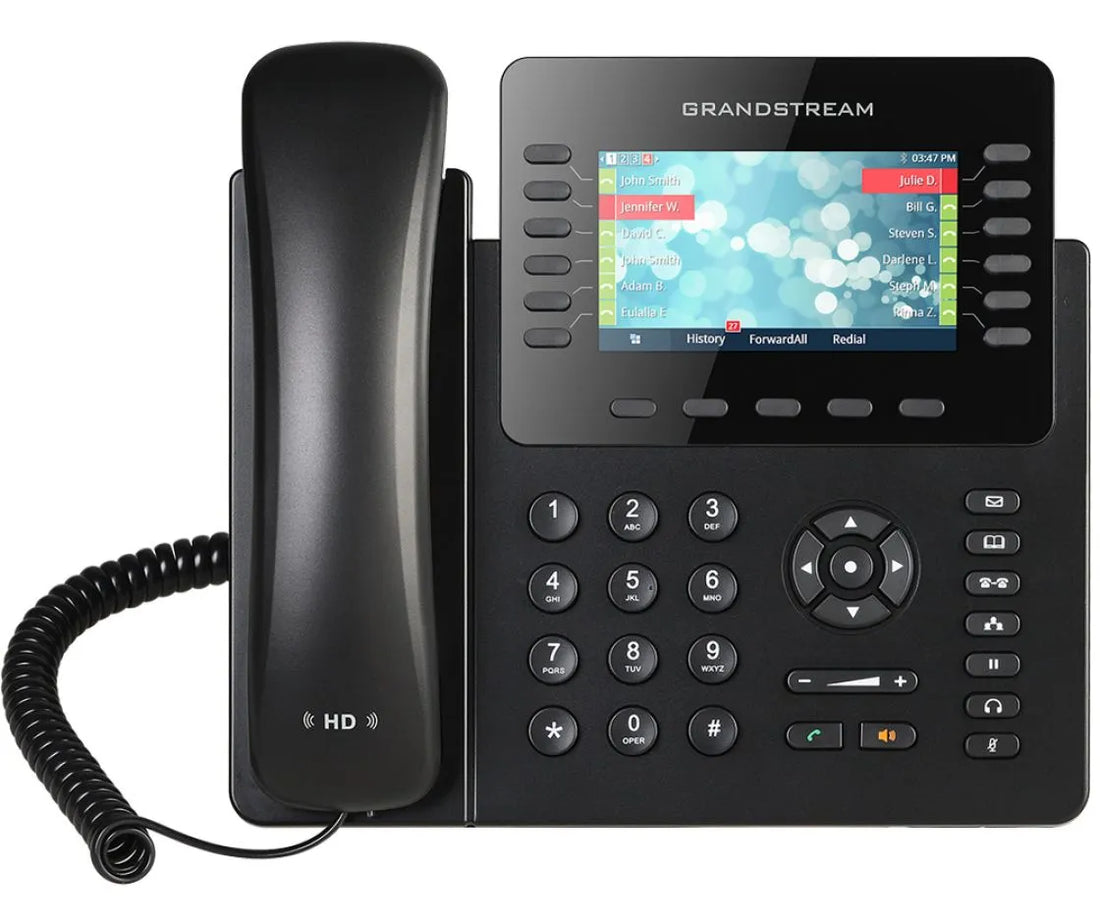 Téléphone IP 2 ports réseau giga POE /écran lcd couleur full hd