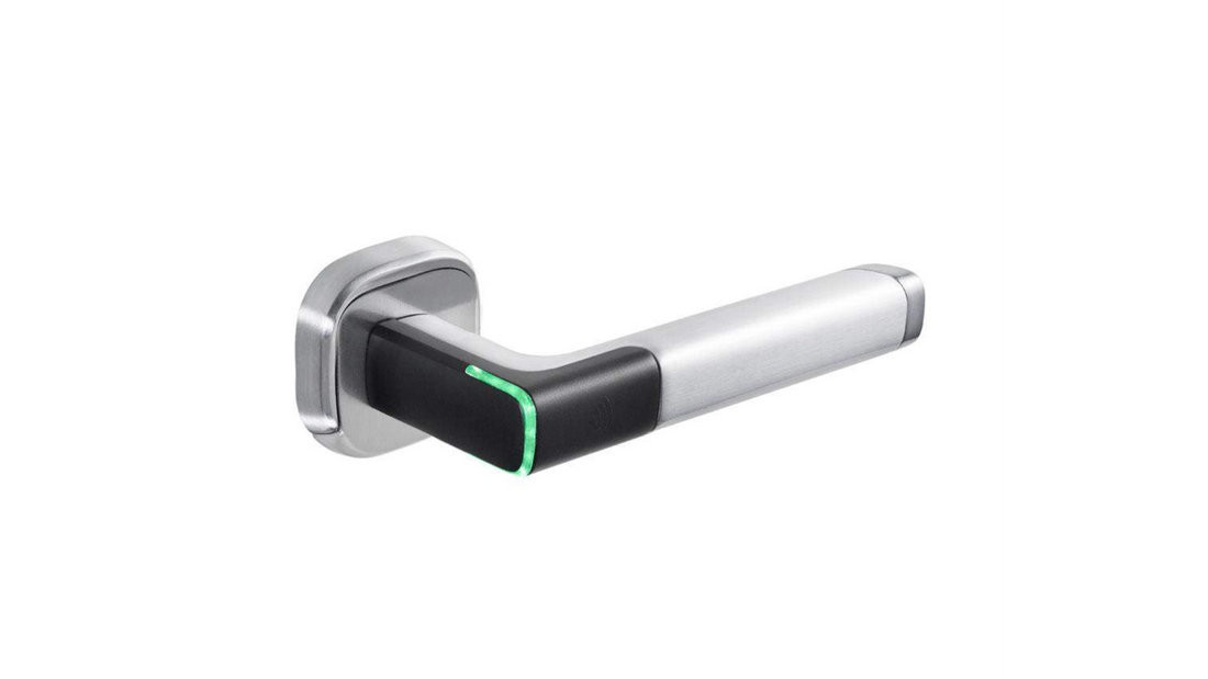 Serrure connectée rosace cylindre aveugle pr aperio
