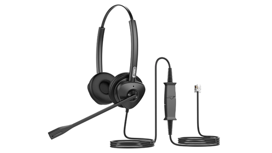 Casque téléphonique micro casque filaire stereo