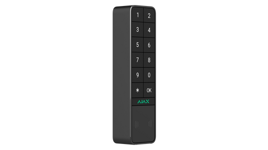Équipement de contrôle d'accès clavier extérieur noir avec authentification par