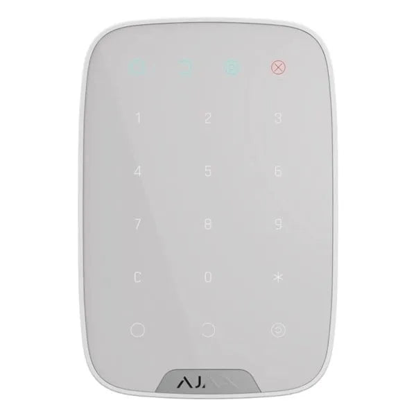 Équipement de contrôle d'accès clavier extérieur blanc avec authentification par