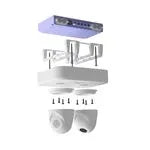 Accessoire pour caméra de vidéosurveillance support plafond pour S74 ou 2 ptma – vue 3