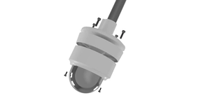 Accessoire pour caméra de vidéosurveillance adaptateur plafond pour move vandal – vue 4