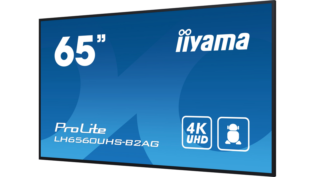 ECRAN 65'4K UHD 3840X2160 DALLE VA 24/7 Haut-parleurs,3xHDMI 2xUSB 6,5ms