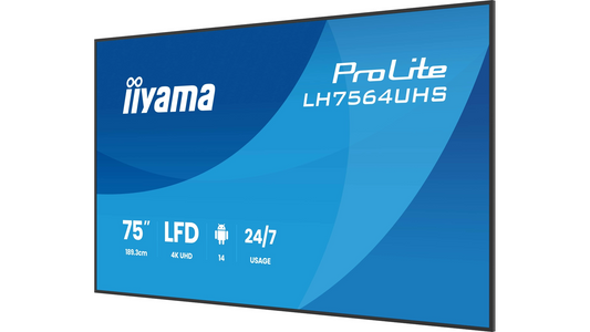 Écran d'affichage dynamique 6,5MS, hp, 2xHDMI 1xUSB-C, 500cd/m2, android 14