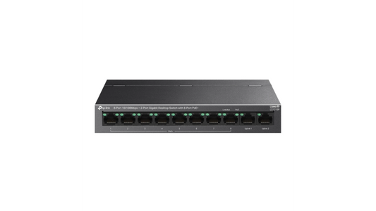 SWITCH DE BUREAU 8x10/100 PoE+ + 2x GIGA NON PoE 96W / 250m PoE
