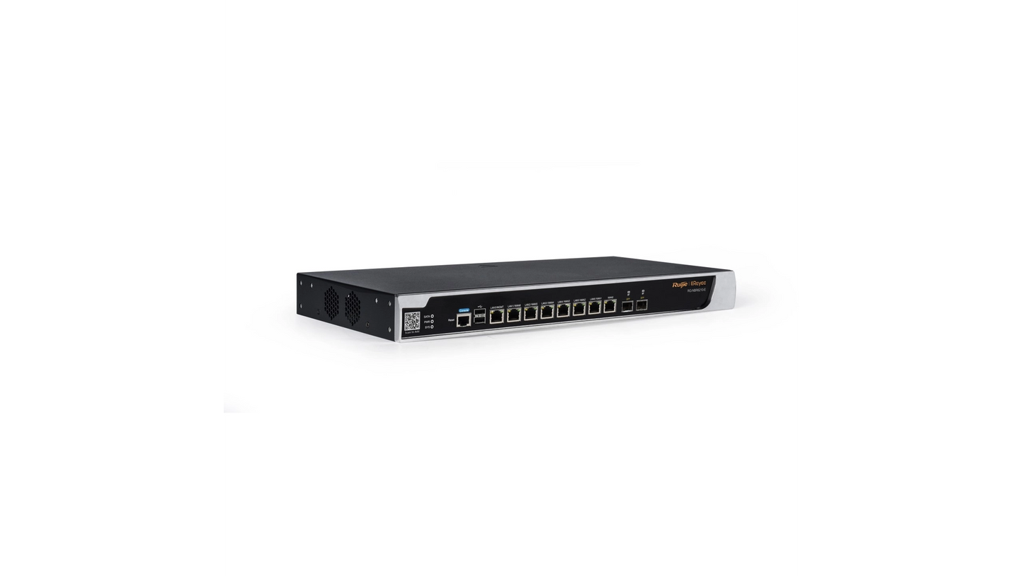 Routeur cloud sécurisé Reyee NBR6210-E — Firewall, IPS et VPN jusqu'à 1000 utilisateurs, 2,5 Gbps