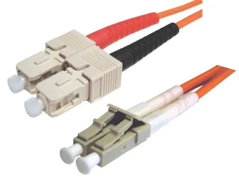 Cordon fibre optique jar. fo 62.5/125 sc/lc duplex
