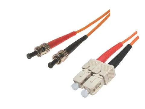 Cordon fibre optique jar. fo 9/125 st/sc duplex lsoh