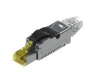Connecteur électronique Plug RJ45 Cat6A s/ftp 2 manchons – vue 2