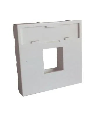 Connecteur électronique module 45x45 1 port blanc keystone