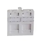 MODULE 45x45 2 PORTS BLANC Keystone Pour Noyau NGC1001 NGC1002 NGC1051 – vue 2