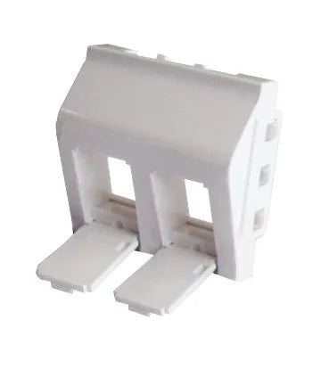 Connecteur électronique module 45x45 2 ports inclines A 30