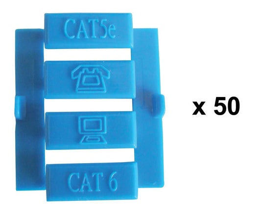 Connecteur électronique lot de 50 inserts bleus / NGC155X
