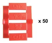 Connecteur électronique lot de 50 inserts rouges / NGC155X – vue 2