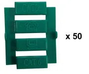 Connecteur électronique lot de 50 inserts verts / NGC155X – vue 2