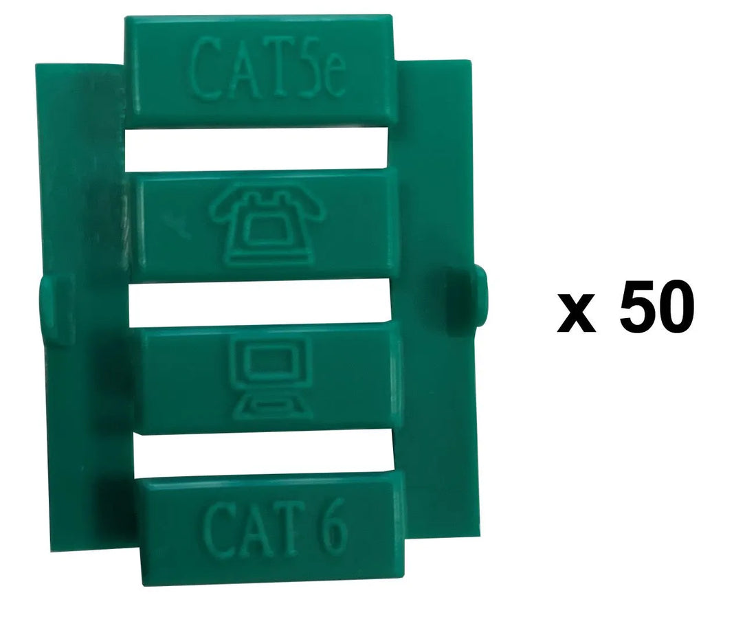 Connecteur électronique lot de 50 inserts verts / NGC155X