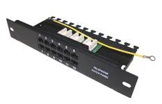 Panneau de brassage réseau Cat3 10' 12 ports RJ45 – vue 2