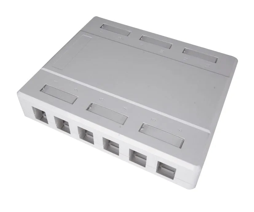 BOX Plastique pour 12 ports RJ45 KEYSTONE
