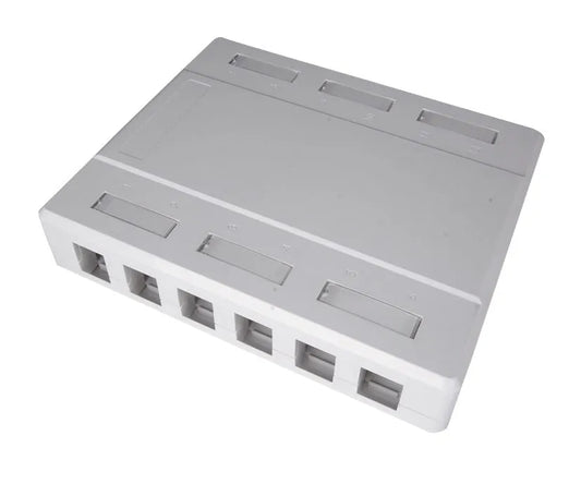 BOX Plastique pour 12 ports RJ45 KEYSTONE