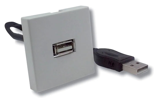 Connecteur électronique plastron USB 2.0 f/f cordon 20CM